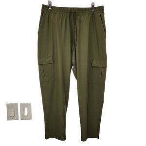 Patagonia Fleetwith Cargo Crop Pant L Green Microfiber Lightweight Pull On 21935